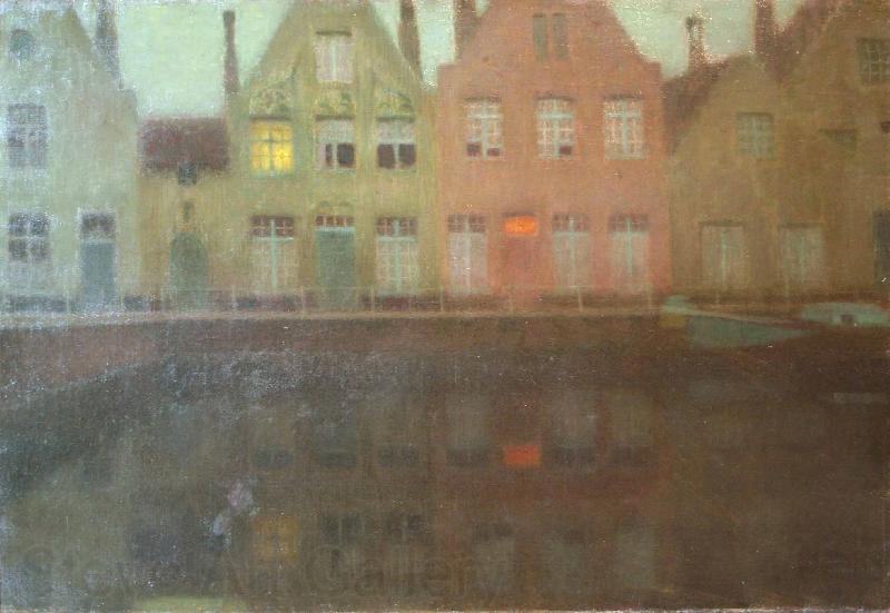 Henri Le Sidaner The Quay Norge oil painting art